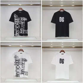 Alexander McQueen letter-print crew neck short-sleeved casual T-shirt-5435  