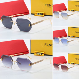 Fendi metal-framed sunglasses-6132  